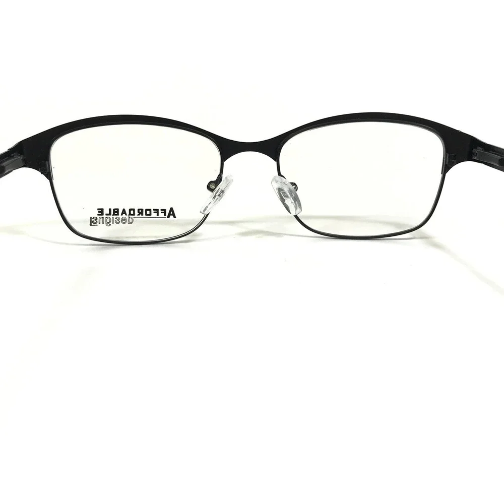Affordable Designs Eyeglasses Frames KIA BLACK Square Full Rim 52-17-140